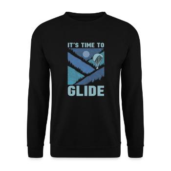 Paragliding Paragliding Paragliding Paragliding - Unisex Sweatshirt - black - Front - Alina (178cm) & Michal (187cm)