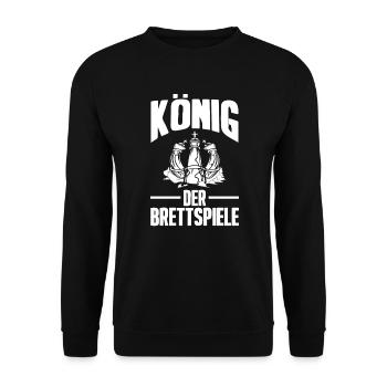 board game - Unisex Sweatshirt - black - Front - Alina (178cm) & Michal (187cm)