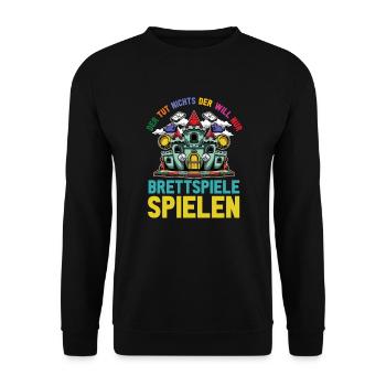 board game - Unisex Sweatshirt - black - Front - Alina (178cm) & Michal (187cm)
