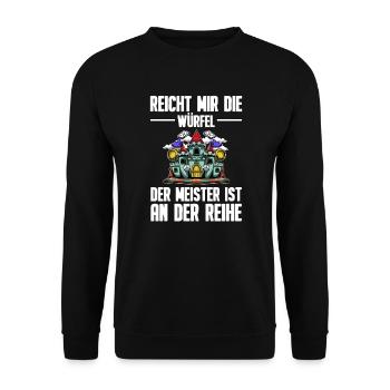 board game - Unisex Sweatshirt - black - Front - Alina (178cm) & Michal (187cm)