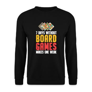 board game - Unisex Sweatshirt - black - Front - Alina (178cm) & Michal (187cm)
