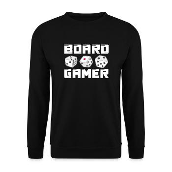 board game - Unisex Sweatshirt - black - Front - Alina (178cm) & Michal (187cm)