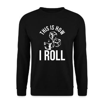 board game - Unisex Sweatshirt - black - Front - Alina (178cm) & Michal (187cm)