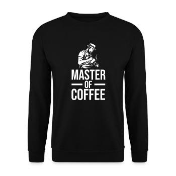 Coffee Coffee Drinker Coffee Lovers - Unisex Sweatshirt - black - Front - Alina (178cm) & Michal (187cm)