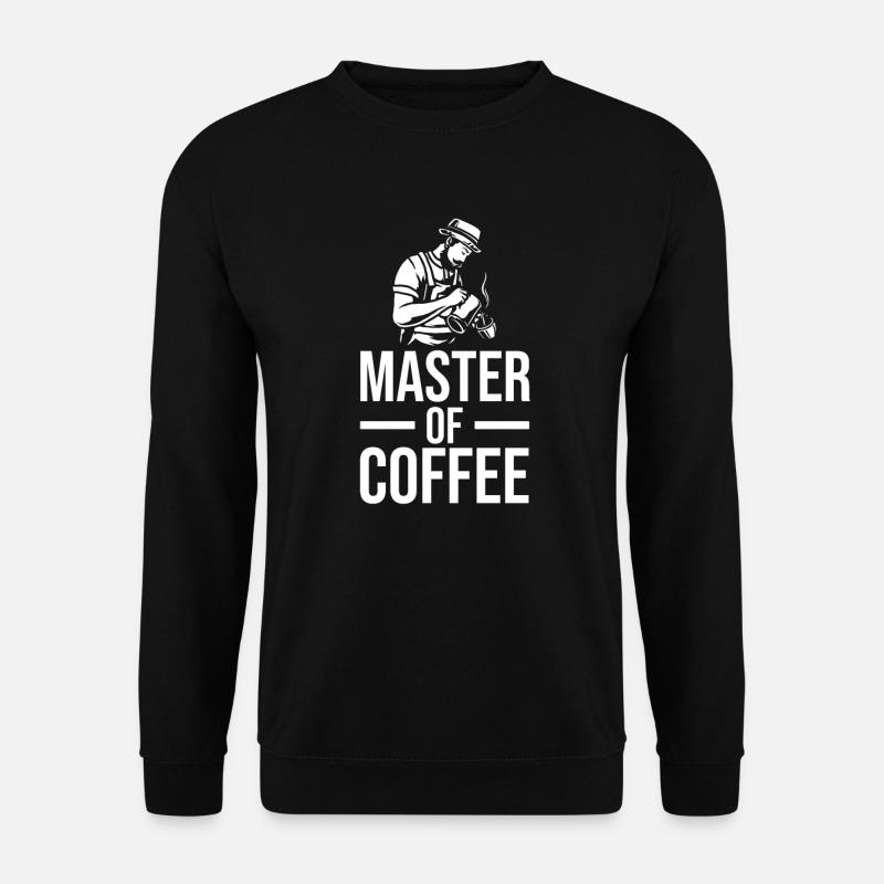 Kaffee Kaffeetrinker Kaffeeliebhaber - Unisex Pullover - Schwarz