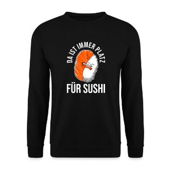 Sushi - Unisex Pullover - Schwarz - Vorne - Alina (178cm) & Michal (187cm)