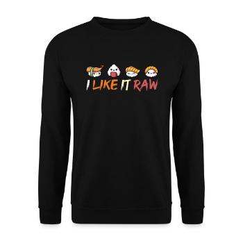 Sushi - Unisex Pullover - Schwarz - Vorne - Alina (178cm) & Michal (187cm)