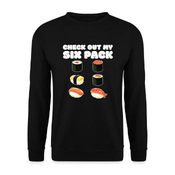 Sushi - Unisex Pullover - Schwarz - Vorne - Alina (178cm) & Michal (187cm)
