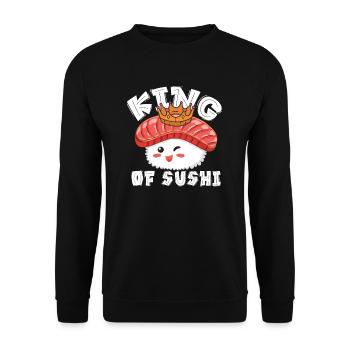 Sushi - Unisex Pullover - Schwarz - Vorne - Alina (178cm) & Michal (187cm)