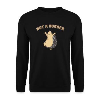Hedgehog - Unisex Sweatshirt - black - Front - Alina (178cm) & Michal (187cm)