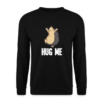 Hedgehog - Unisex Sweatshirt - black - Front - Alina (178cm) & Michal (187cm)