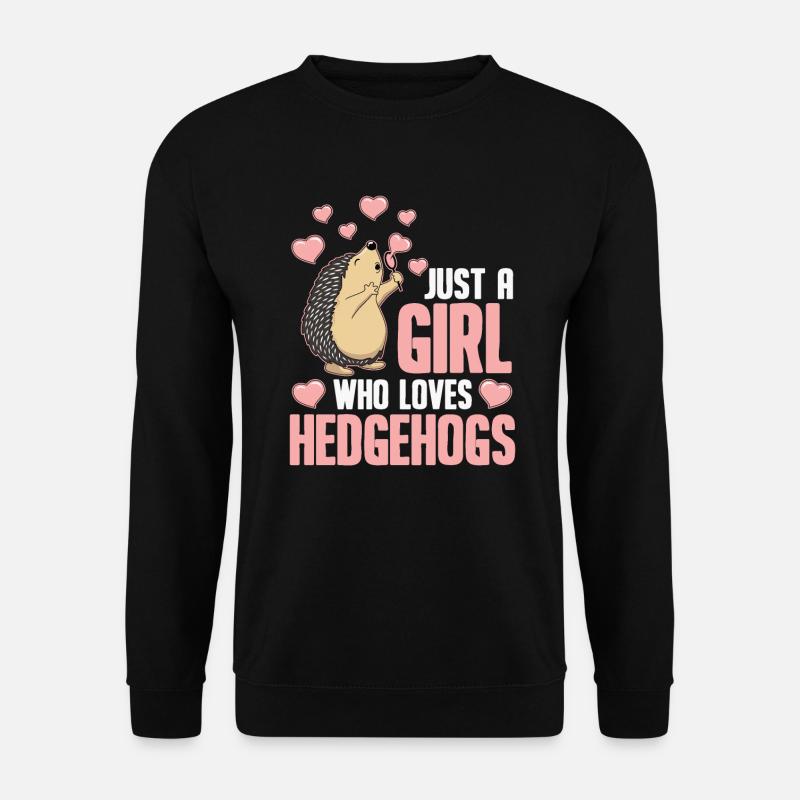 Hedgehog - Unisex Sweatshirt - black