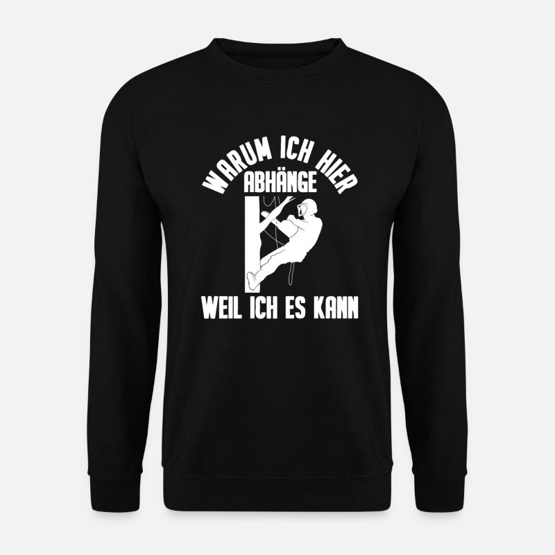 Baumklettern Baumpfleger Arborist Baumkletterer - Unisex Pullover - Schwarz