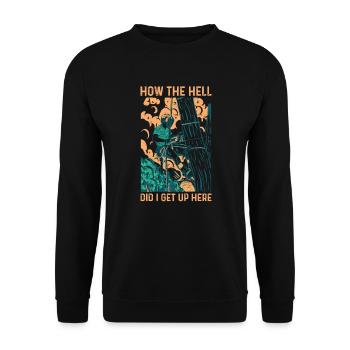 Baumklettern Baumpfleger Arborist Baumkletterer - Unisex Pullover - Schwarz - Vorne - Alina (178cm) & Michal (187cm)