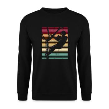 Retro escalade arborescente Vintage Arborist - Sweat-shirt Unisexe - noir - Devant - Alina (178cm) & Michal (187cm)