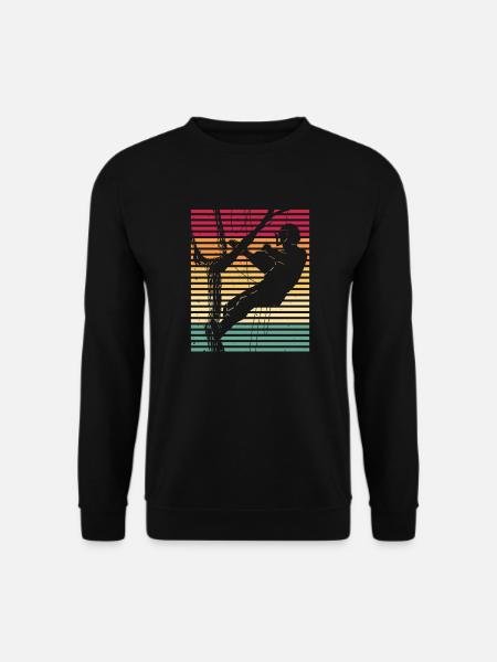 Retro Tree Climbing Vintage Arborist Arborist - Unisex Sweatshirt - black