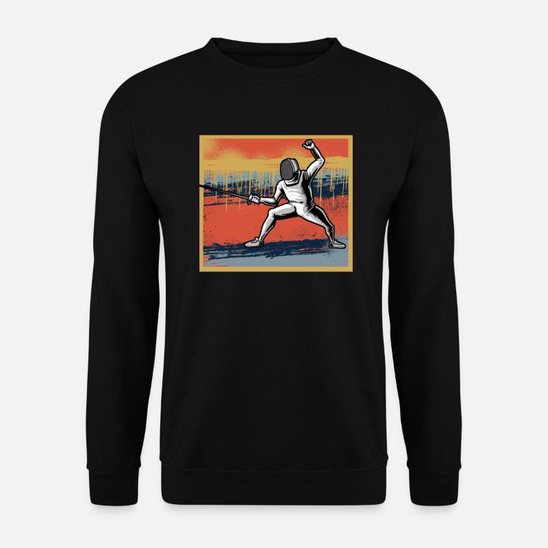 Fechten - Unisex Pullover - Schwarz