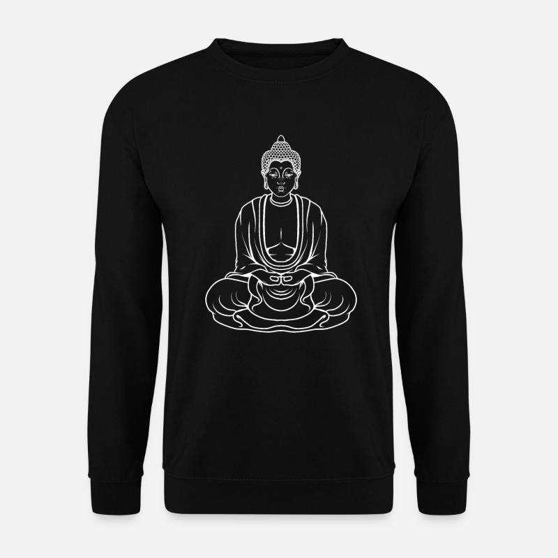 Buddha Buddhist Buddhism - Unisex Sweatshirt - black