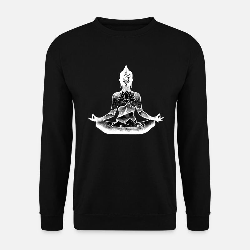 Bouddha bouddhiste bouddhisme - Sweat-shirt Unisexe - noir