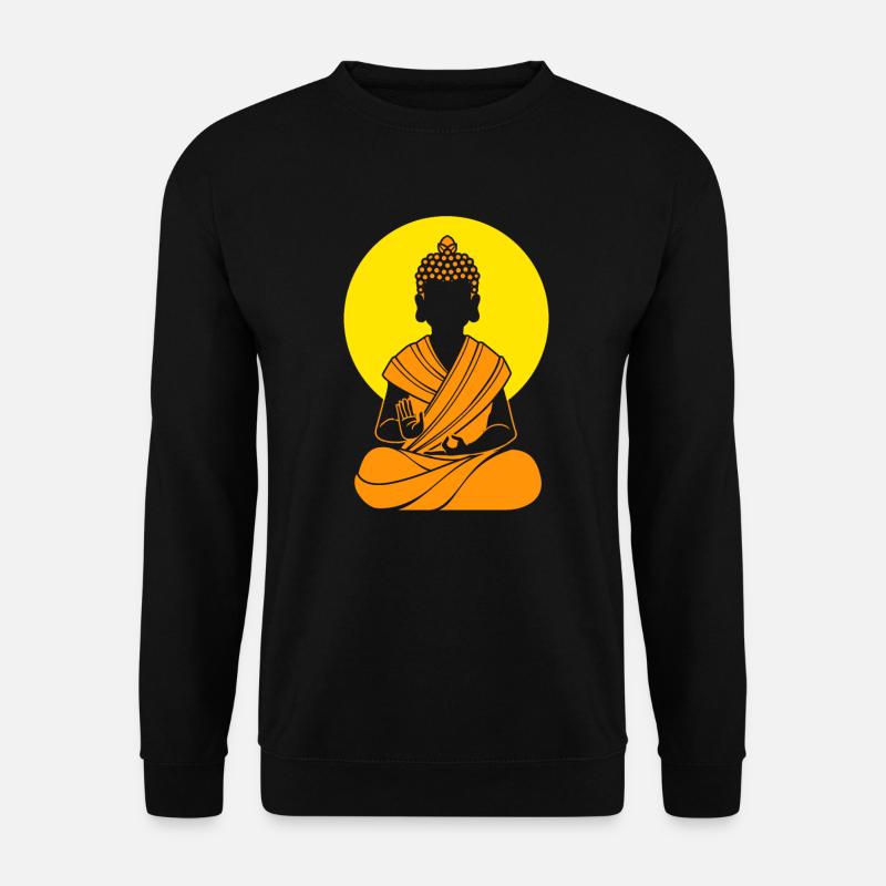 Bouddha bouddhiste bouddhisme - Sweat-shirt Unisexe - noir