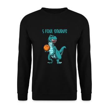 Basketball Basketballer - Unisex Sweatshirt - black - Front - Alina (178cm) & Michal (187cm)