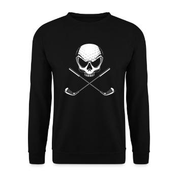 Golfeur Golf golf golf golf - Sweat-shirt Unisexe - noir - Devant - Alina (178cm) & Michal (187cm)