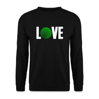 Golfeur Golf golf golf golf - Sweat-shirt Unisexe - noir - Devant - Alina (178cm) & Michal (187cm)
