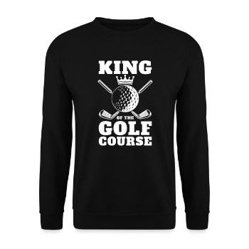 Golfeur Golf golf golf golf - Sweat-shirt Unisexe - noir - Devant - Alina (178cm) & Michal (187cm)