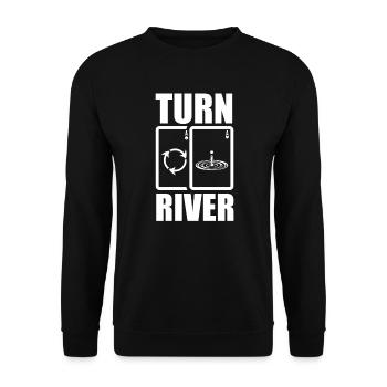 Poker Poker Player Texas Holdem - Unisex Sweatshirt - black - Front - Alina (178cm) & Michal (187cm)