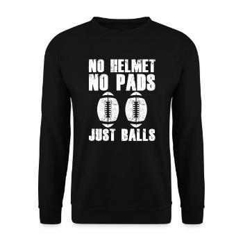 Rugby - Unisex Sweatshirt - black - Front - Alina (178cm) & Michal (187cm)