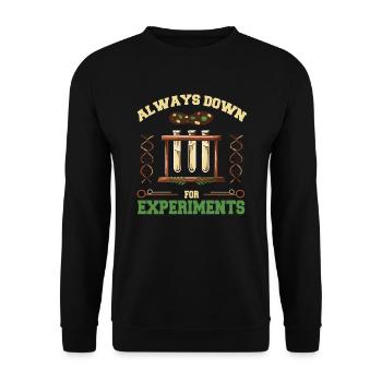 Biologie Biologistes Scientifiques - Sweat-shirt Unisexe - noir - Devant - Alina (178cm) & Michal (187cm)