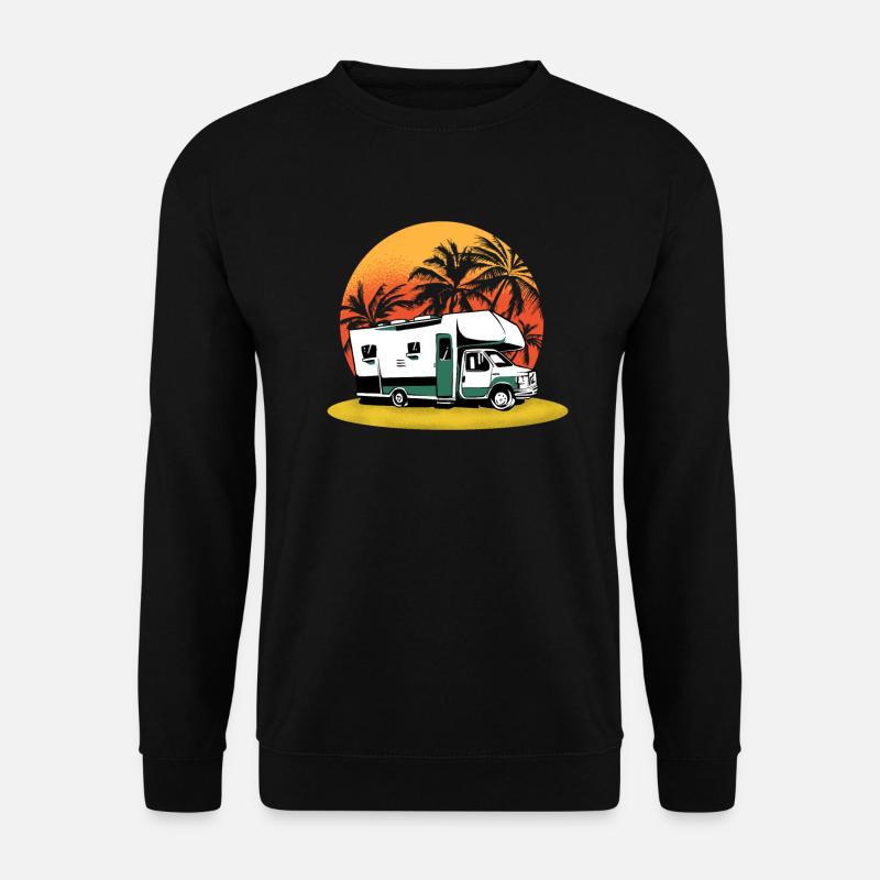 Wohnwagen Wohnmobil Caravan Camper - Unisex Pullover - Schwarz