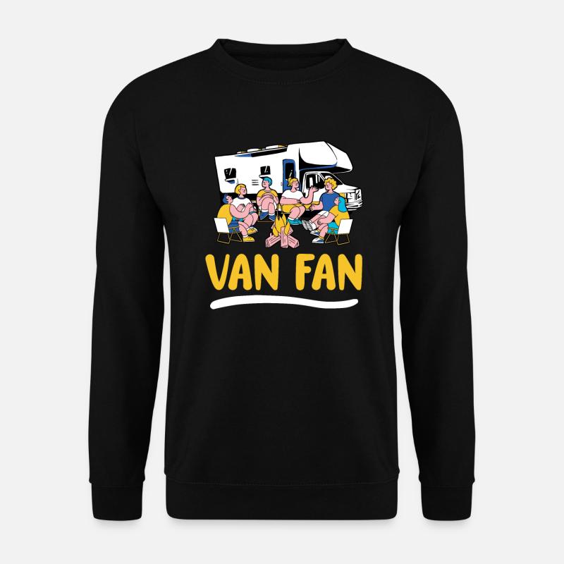 Wohnwagen Wohnmobil Caravan Camper - Unisex Pullover - Schwarz