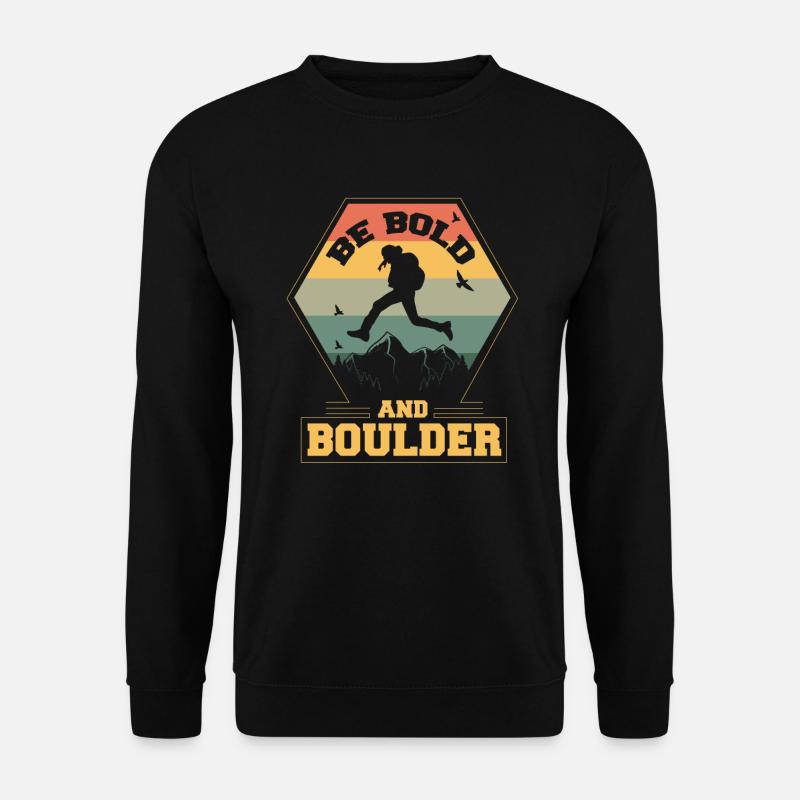 Bouldern - Unisex Pullover - Schwarz