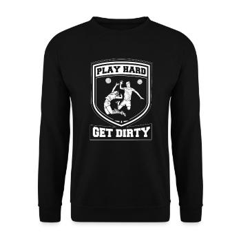 Volleyball Beach Volleyball - Unisex Sweatshirt - black - Front - Alina (178cm) & Michal (187cm)