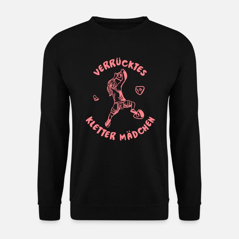 Klettern Bergsport Kletterer - Unisex Pullover - Schwarz