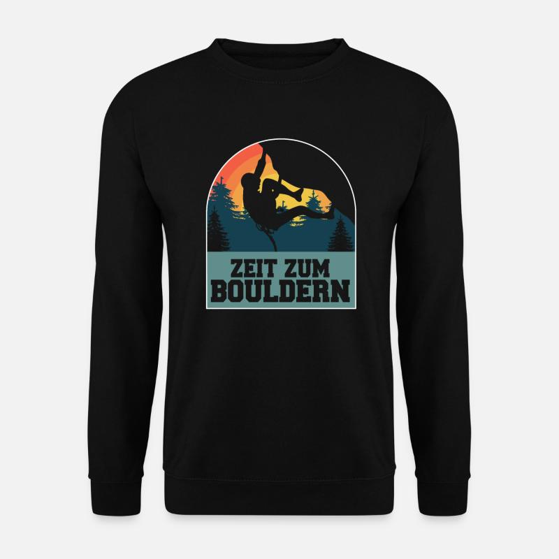 Bouldern - Unisex Pullover - Schwarz