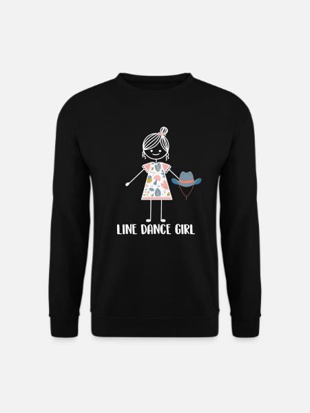 Line Dance Line Dancing - Unisex Sweatshirt - black