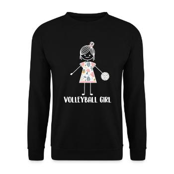 Volleyball Beach Volleyball - Unisex Sweatshirt - black - Front - Alina (178cm) & Michal (187cm)