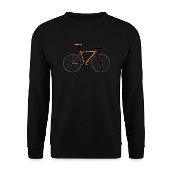 Road Bike Bicycle Road Cyclist Cycling Cyclist - Unisex Sweatshirt - black - Front - Alina (178cm) & Michal (187cm)
