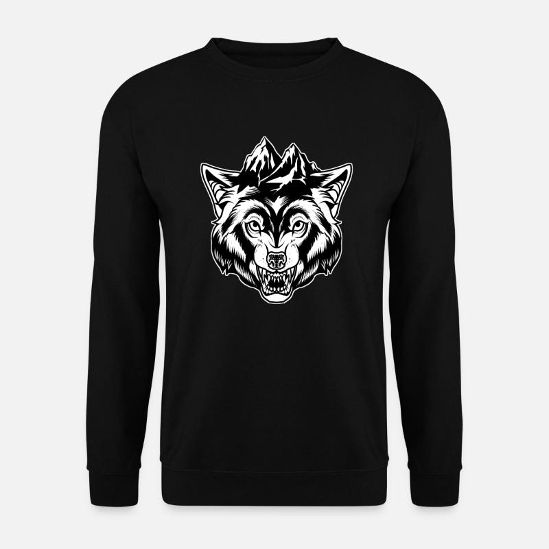Wolf - Unisex Sweatshirt - black