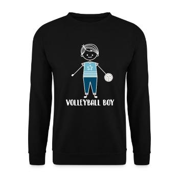 Volleyball Beach Volleyball - Unisex Sweatshirt - black - Front - Alina (178cm) & Michal (187cm)