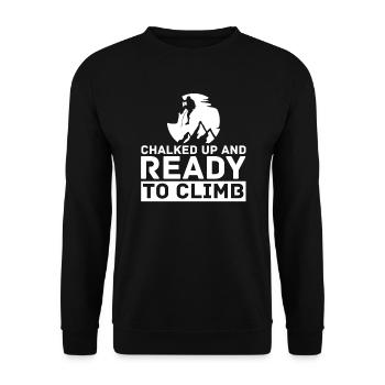 Escalade Alpinisme Grimpeurs - Sweat-shirt Unisexe - noir - Devant - Alina (178cm) & Michal (187cm)