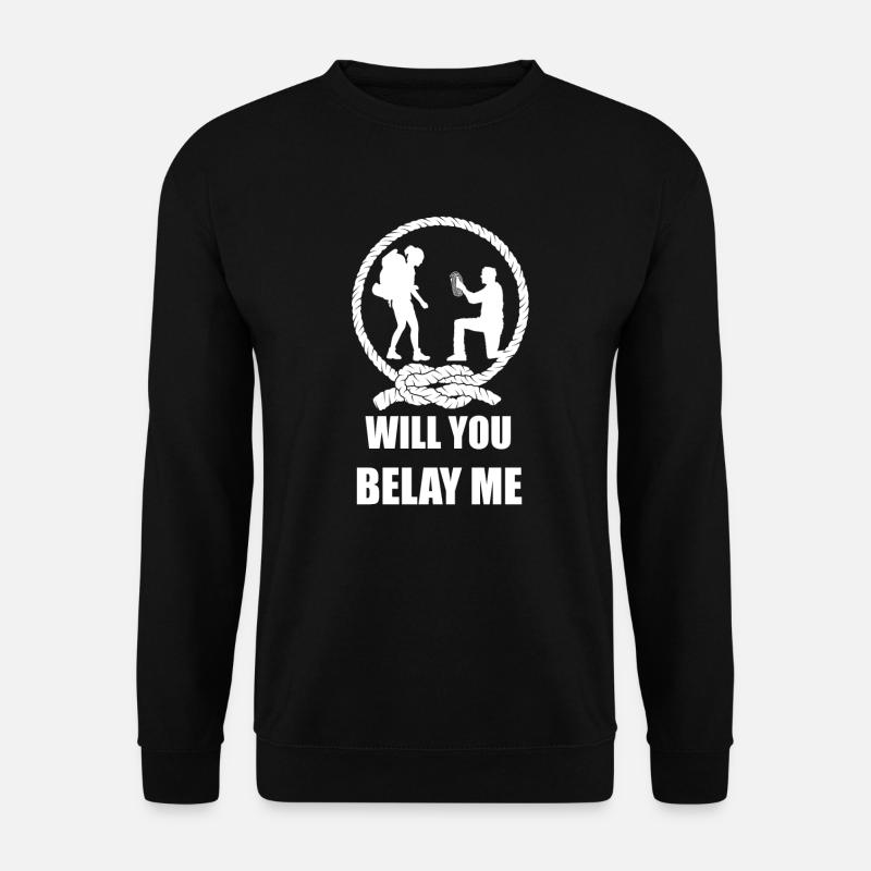 Klettern Bergsport Kletterer - Unisex Pullover - Schwarz