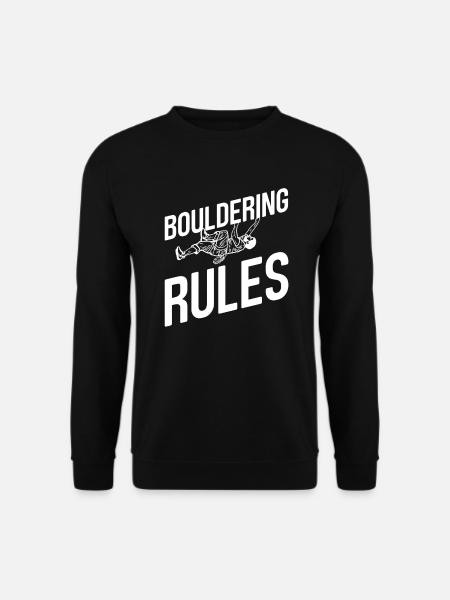 Bouldern - Unisex Pullover - Schwarz