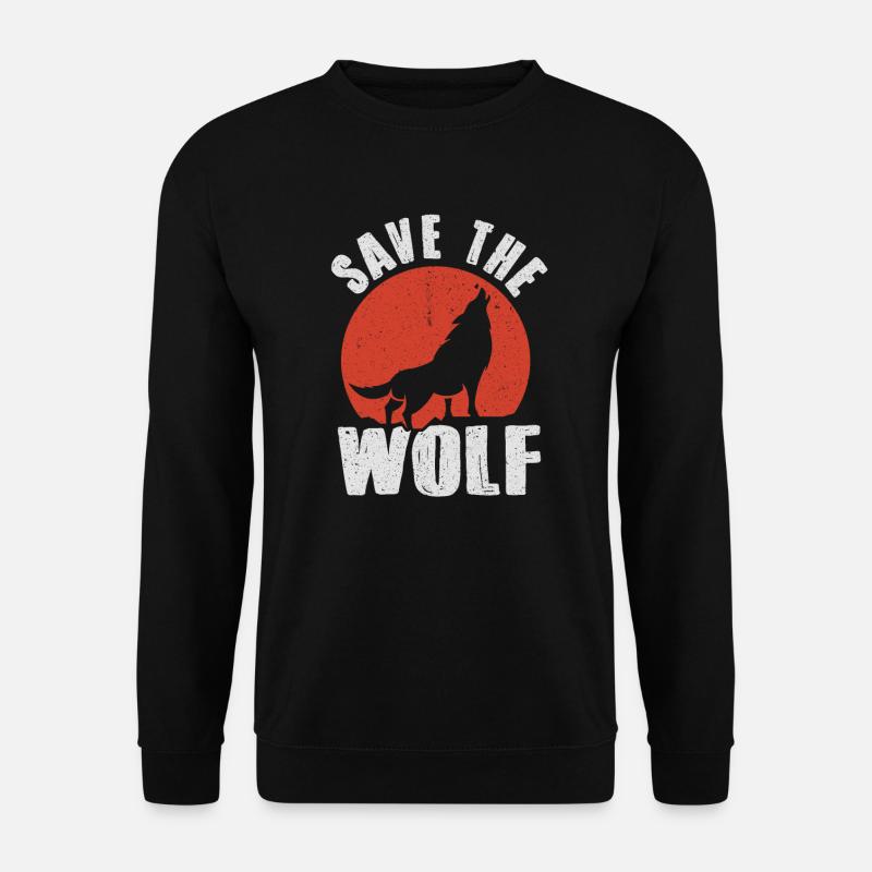 Loup - Sweat-shirt Unisexe - noir