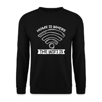 Programmierer Coder Software Entwickler - Unisex Pullover - Schwarz - Vorne - Alina (178cm) & Michal (187cm)