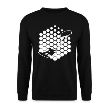Kitesurf Kitesurf Kitesurf Kitesurf Kite Hommes - Sweat-shirt Unisexe - noir - Devant - Alina (178cm) & Michal (187cm)