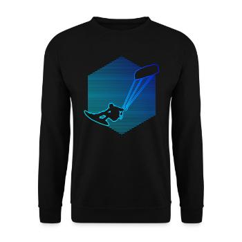 Kitesurf Kitesurf Kitesurf Kitesurfer Hommes - Sweat-shirt Unisexe - noir - Devant - Alina (178cm) & Michal (187cm)