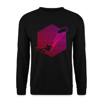 Kitesurfing Kite Kite Men Kitesurfing - Unisex Sweatshirt - black - Front - Alina (178cm) & Michal (187cm)